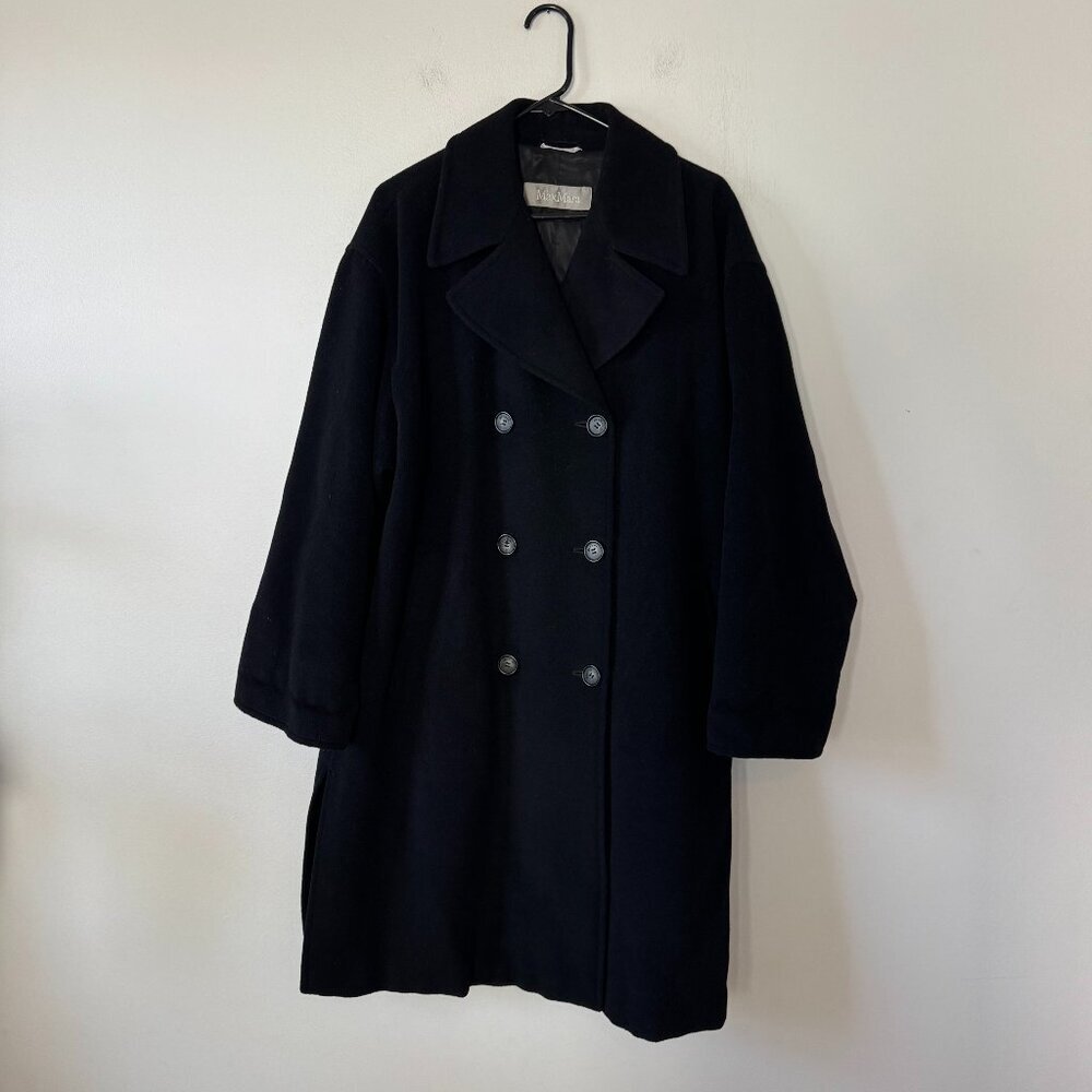 MaxMara Double Breasted 100% Virgin Wool Coat